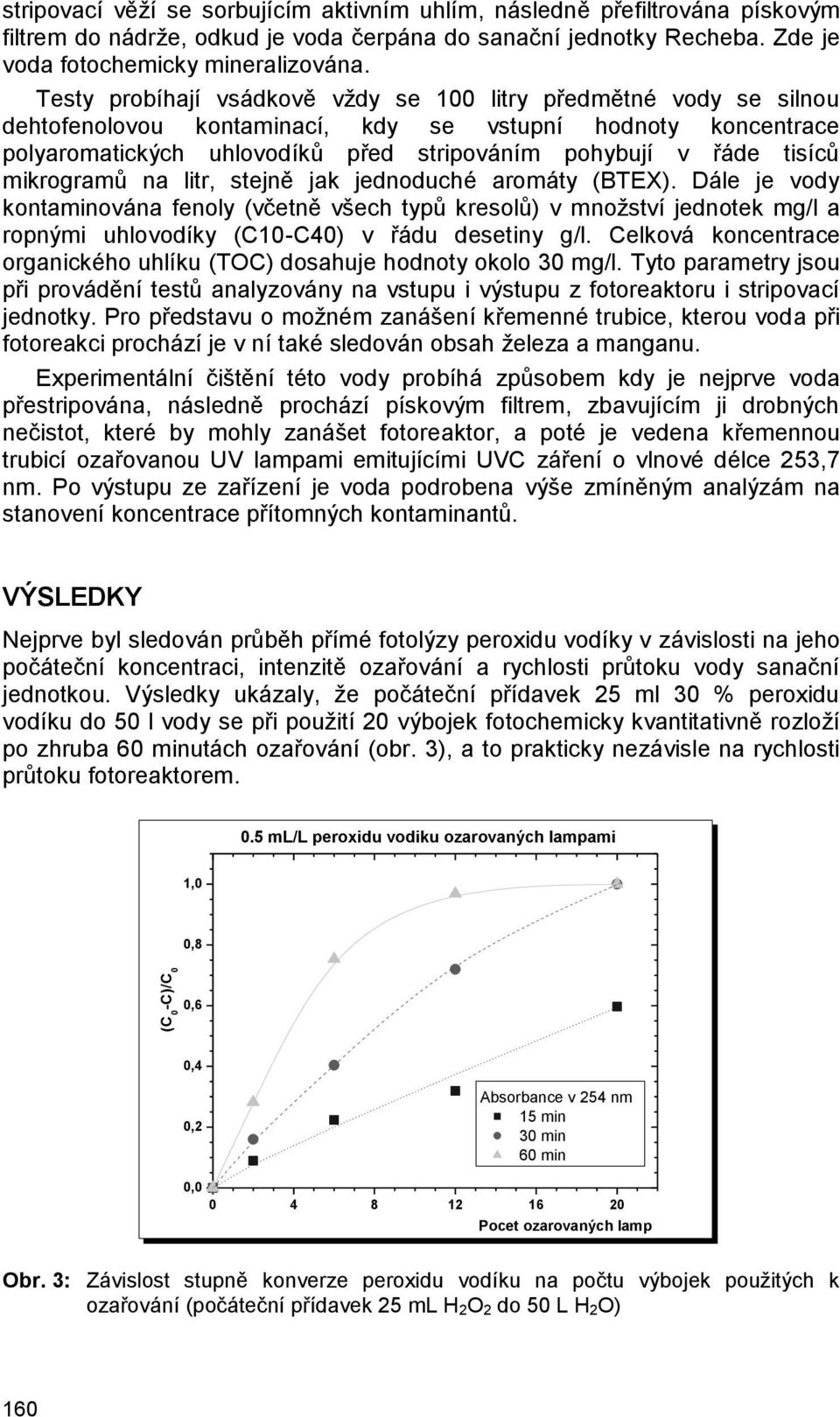 mikrogramů na litr, stejně jak jednoduché aromáty (BTEX). Dále je vody kontaminována fenoly (včetně všech typů kresolů) v množství jednotek mg/l a ropnými uhlovodíky (C1-C4) v řádu desetiny g/l.