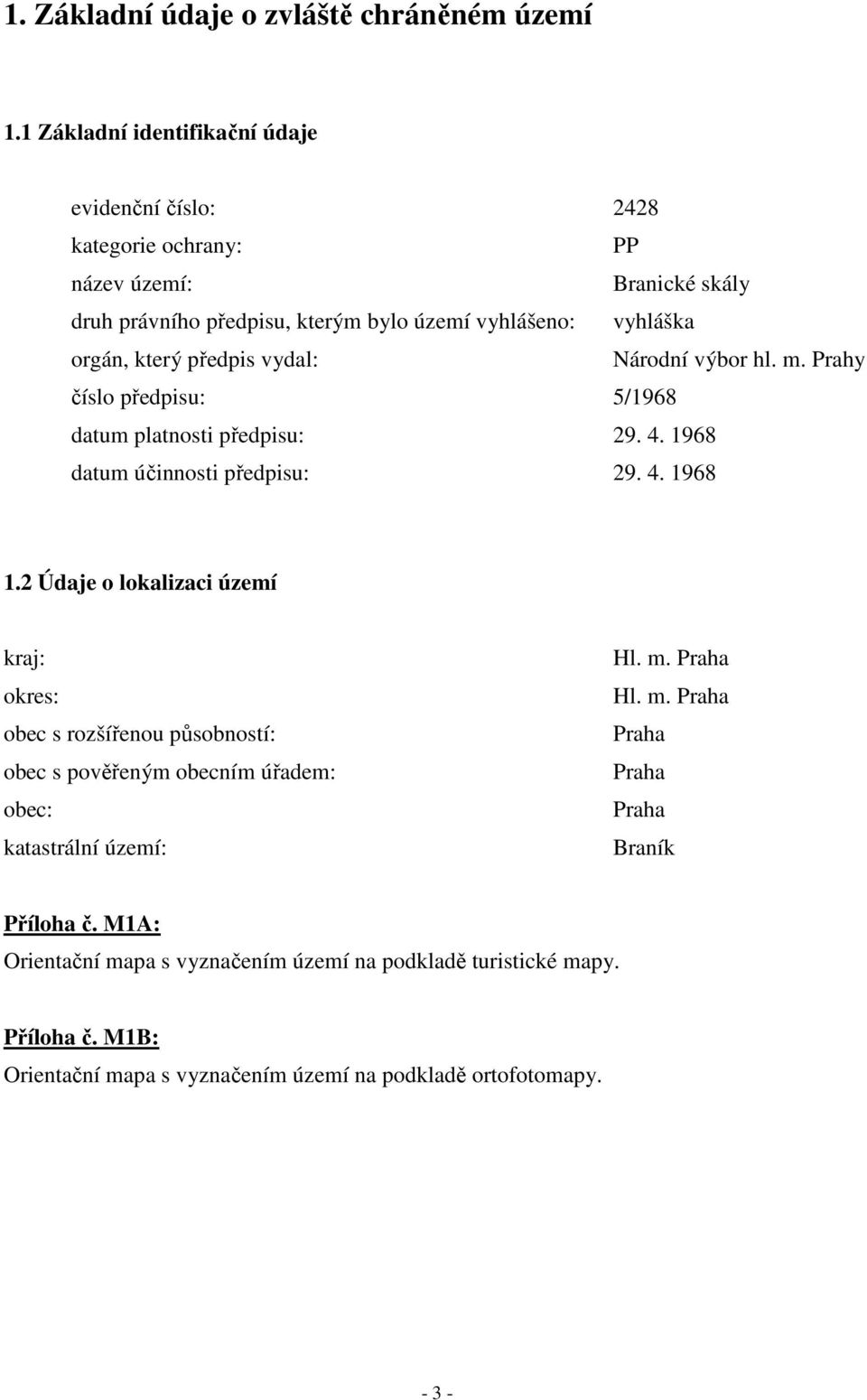 který předpis vydal: Národní výbor hl. m. Prahy číslo předpisu: 5/1968 datum platnosti předpisu: 29. 4. 1968 datum účinnosti předpisu: 29. 4. 1968 1.