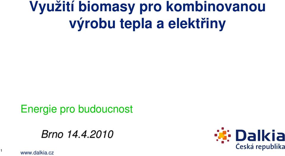 elektřiny Energie pro