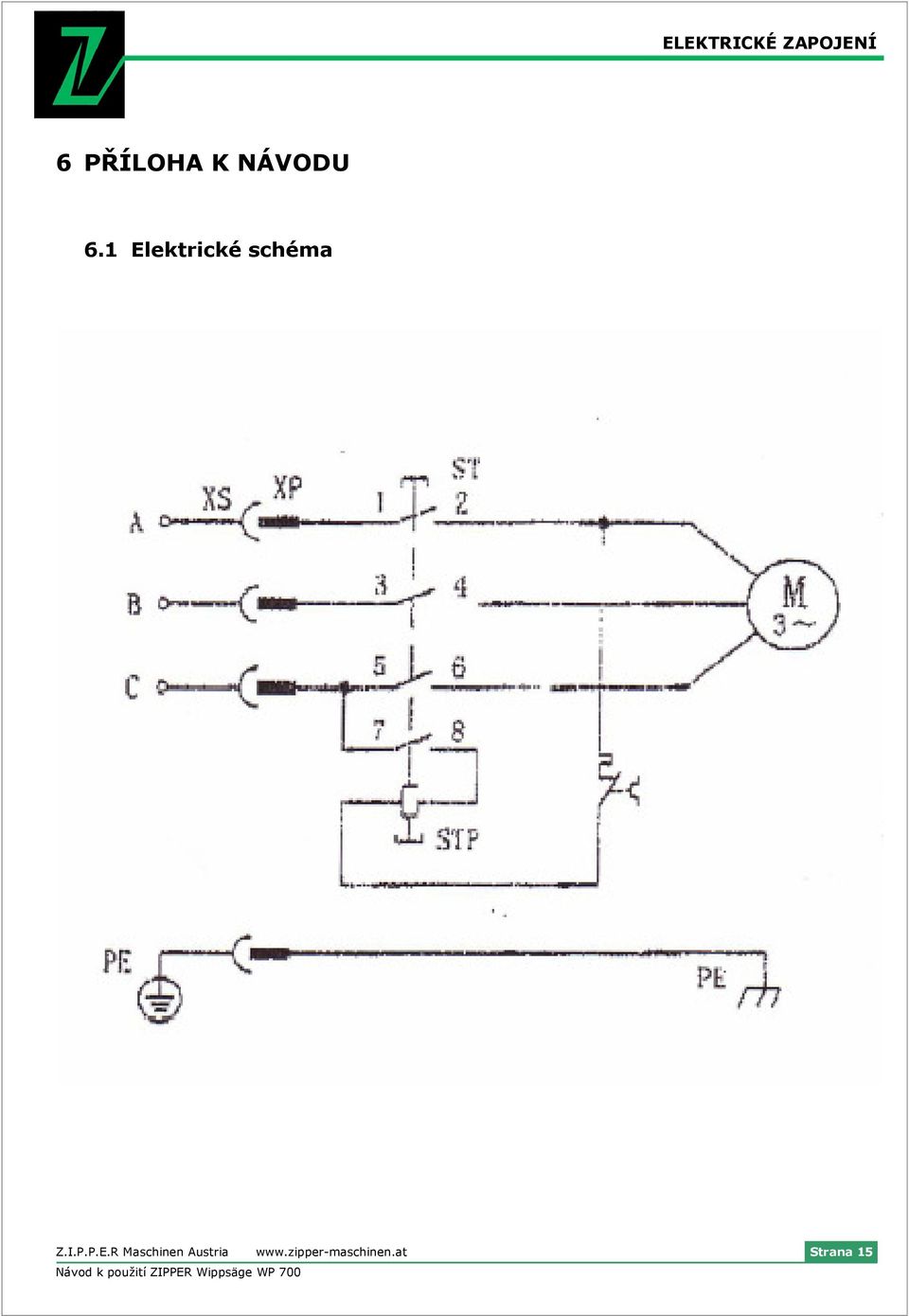 1 Elektrické schéma Z.I.P.P.E.R Maschinen Austria www.