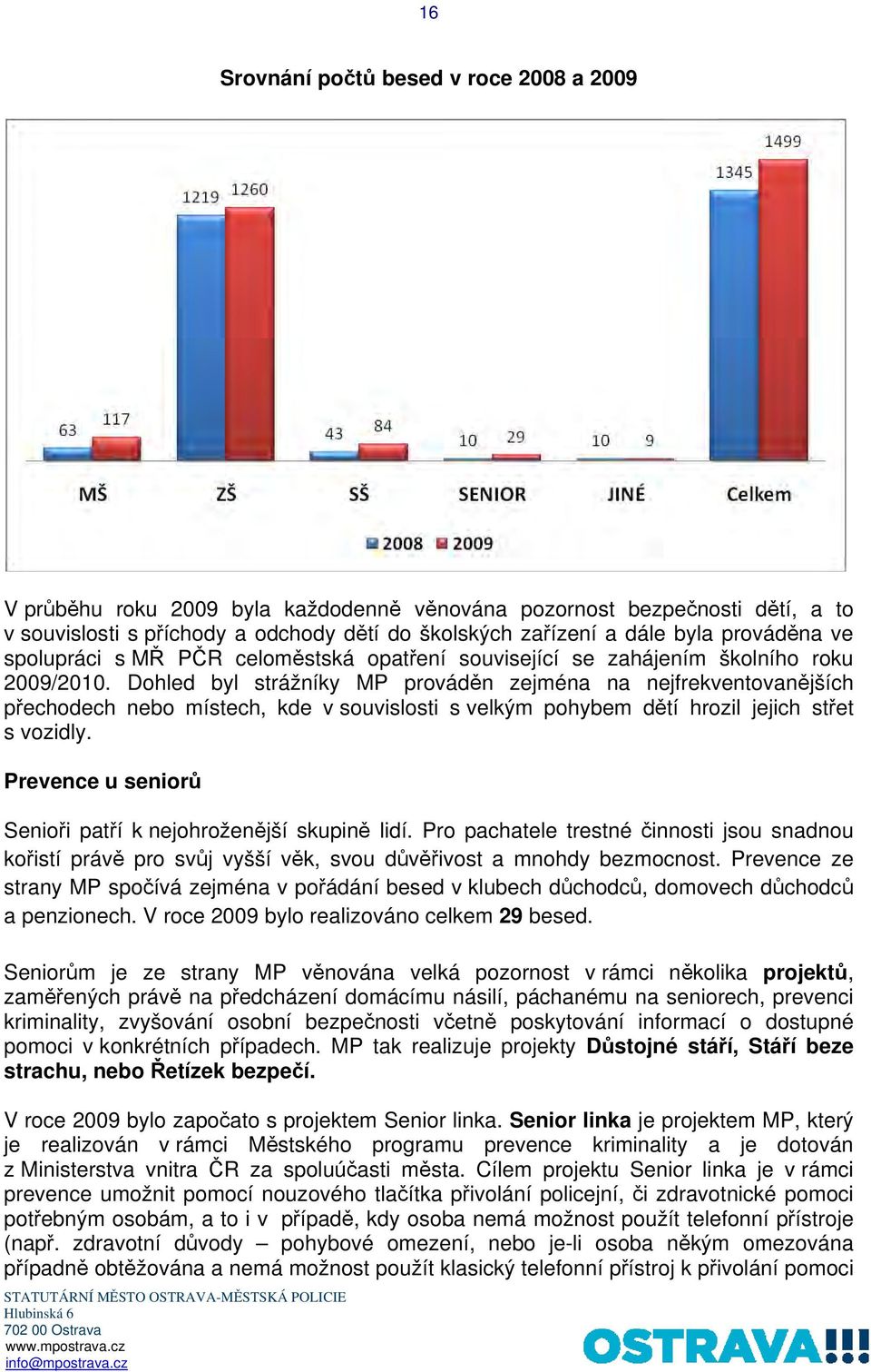 Dohled byl strážníky MP prováděn zejména na nejfrekventovanějších přechodech nebo místech, kde v souvislosti s velkým pohybem dětí hrozil jejich střet s vozidly.