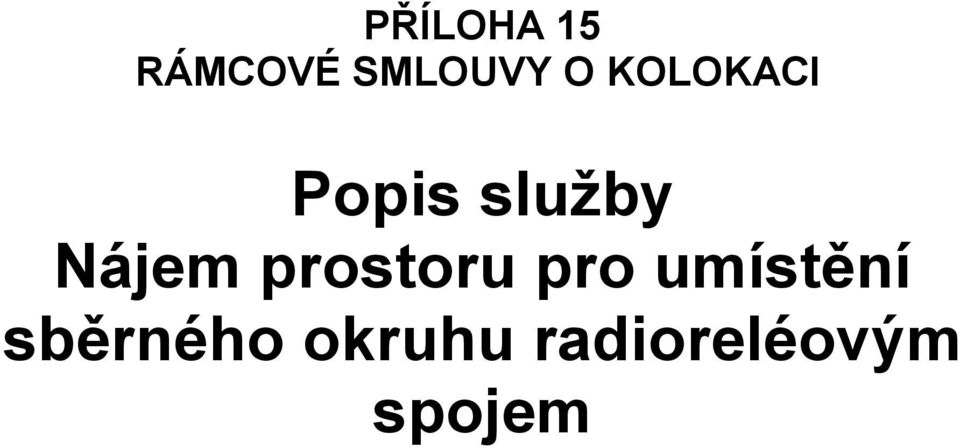 prostoru pro umístění