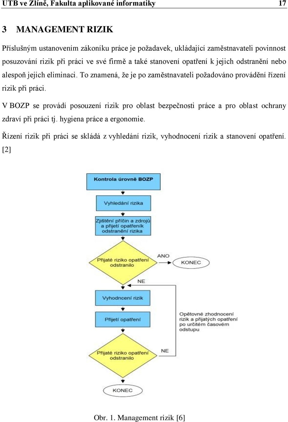 To znamená, ţe je po zaměstnavateli poţadováno provádění řízení rizik při práci.