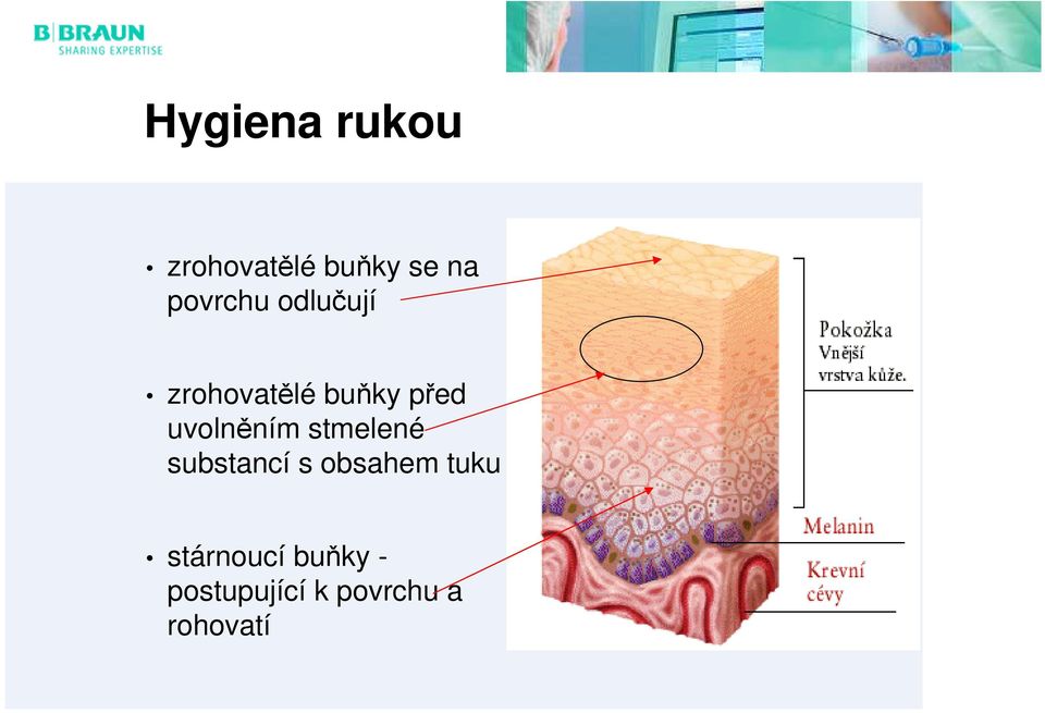 uvolněním stmelené substancí s obsahem