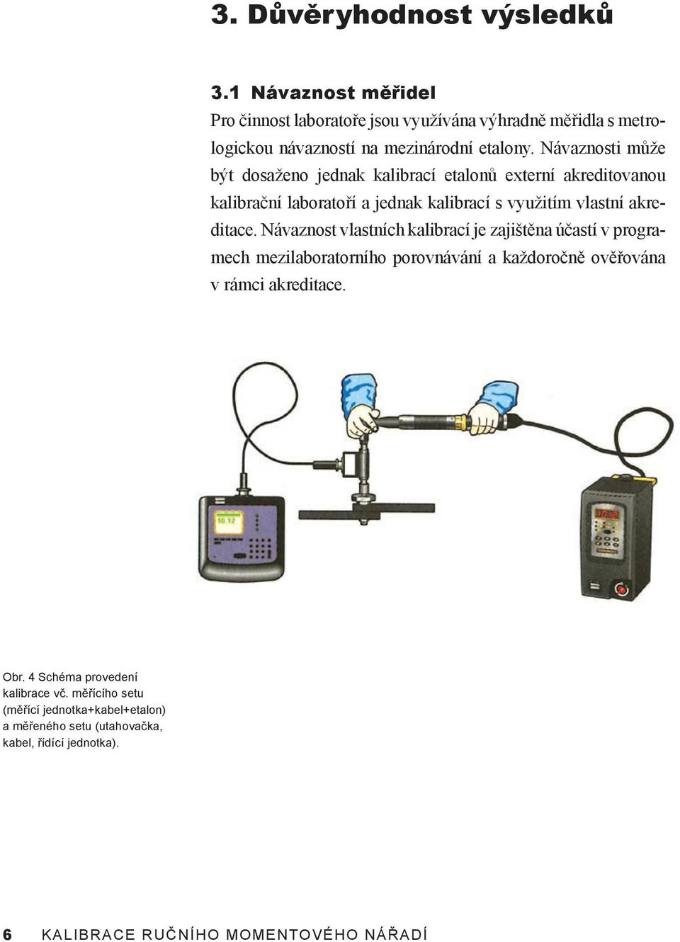 Návaznost vlastních kalibrací je zajištěna účastí v programech mezilaboratorního porovnávání a každoročně ověřována v rámci akreditace. Obr.