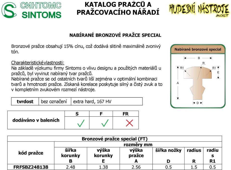 Nabírané pražce se od ostatních tvarů liší zejména v optimální kombinaci tvarů a hmotnosti pražce.