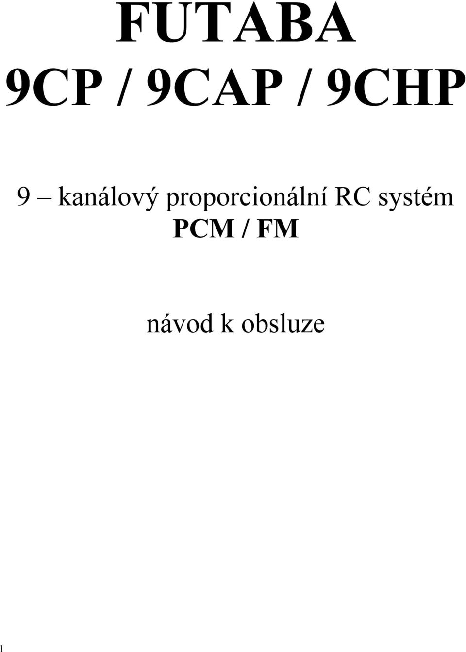 proporcionální RC