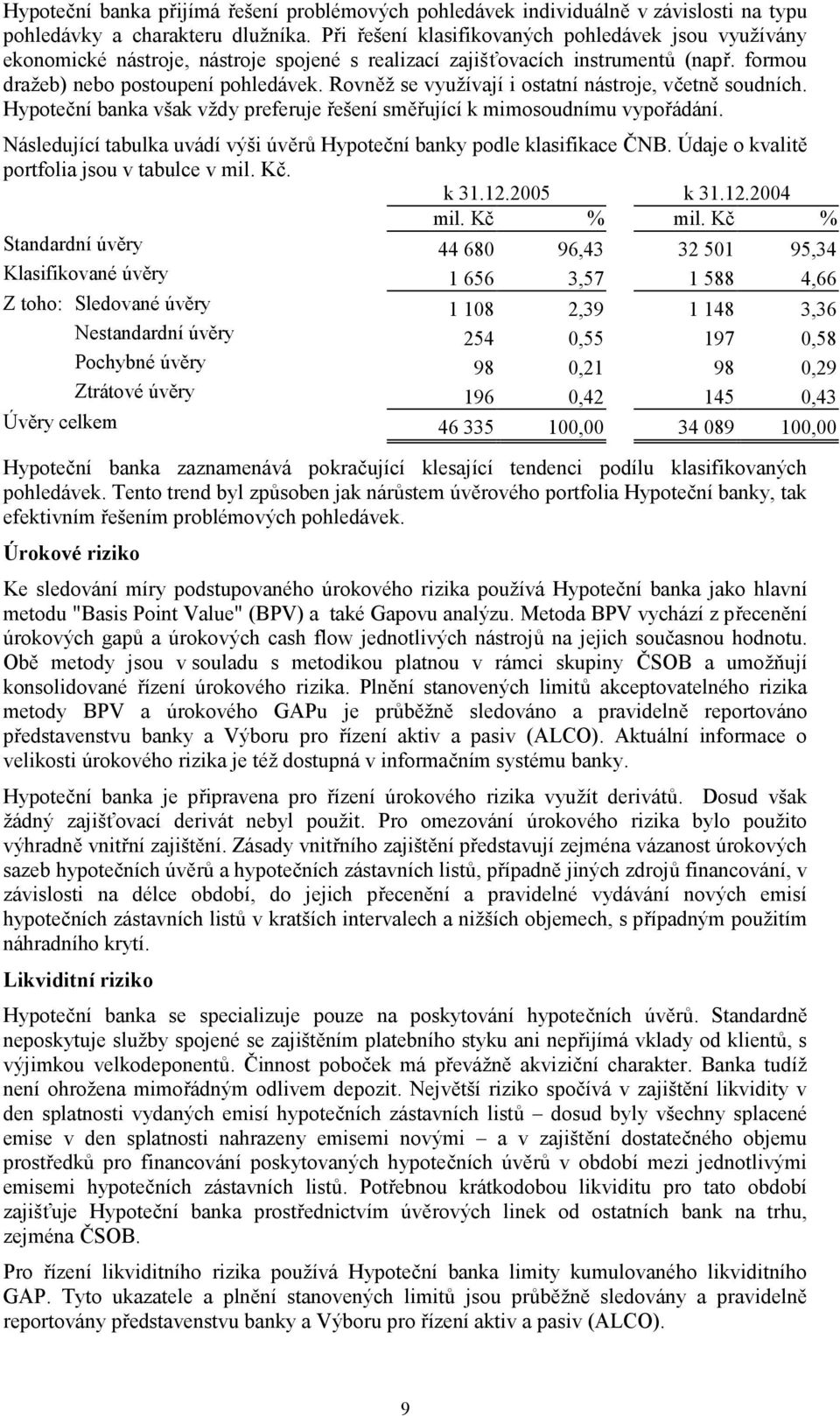 Rovněž se využívají i ostatní nástroje, včetně soudních. Hypoteční banka však vždy preferuje řešení směřující k mimosoudnímu vypořádání.