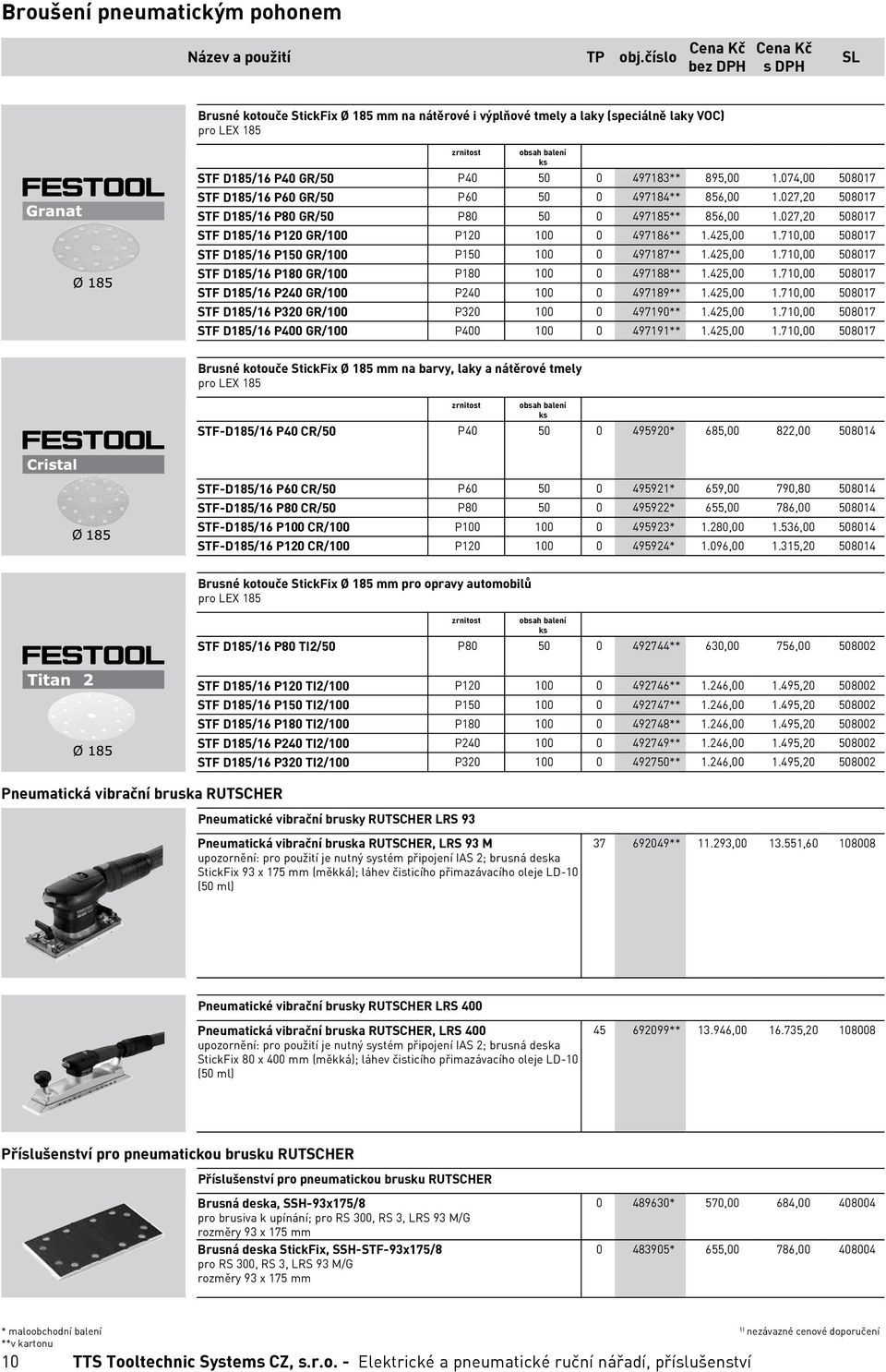 710,00 508017 STF D185/16 P150 GR/100 P150 100 0 497187** 1.425,00 1.710,00 508017 STF D185/16 P180 GR/100 P180 100 0 497188** 1.425,00 1.710,00 508017 STF D185/16 P240 GR/100 P240 100 0 497189** 1.