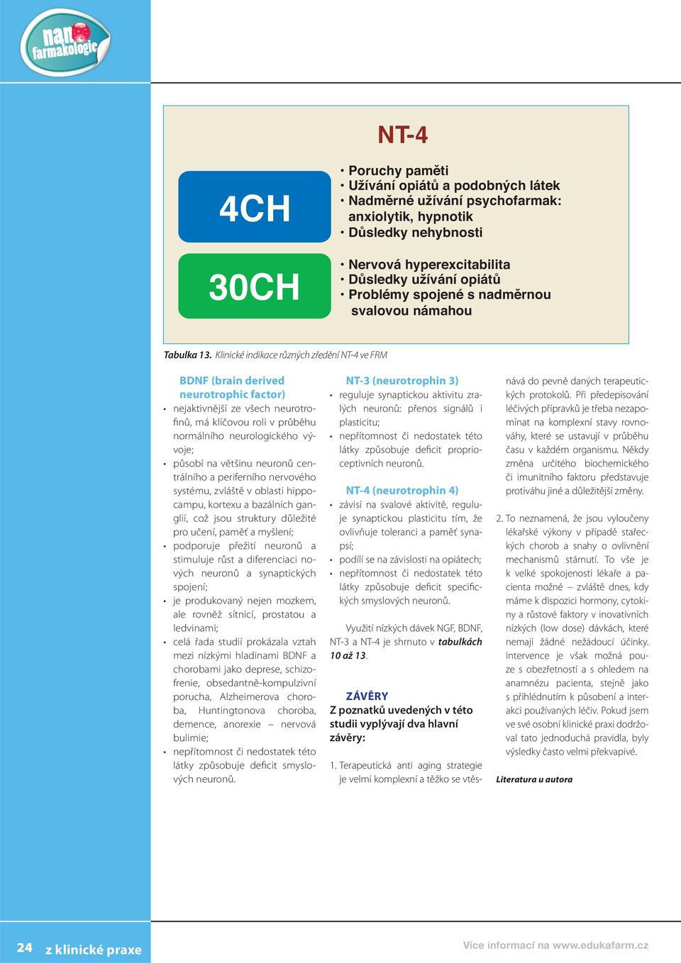 většinu neuronů centrálního a periferního nervového systému, zvláště v oblasti hippocampu, kortexu a bazálních ganglií, což jsou struktury důležité pro učení, paměť a myšlení; podporuje přežití