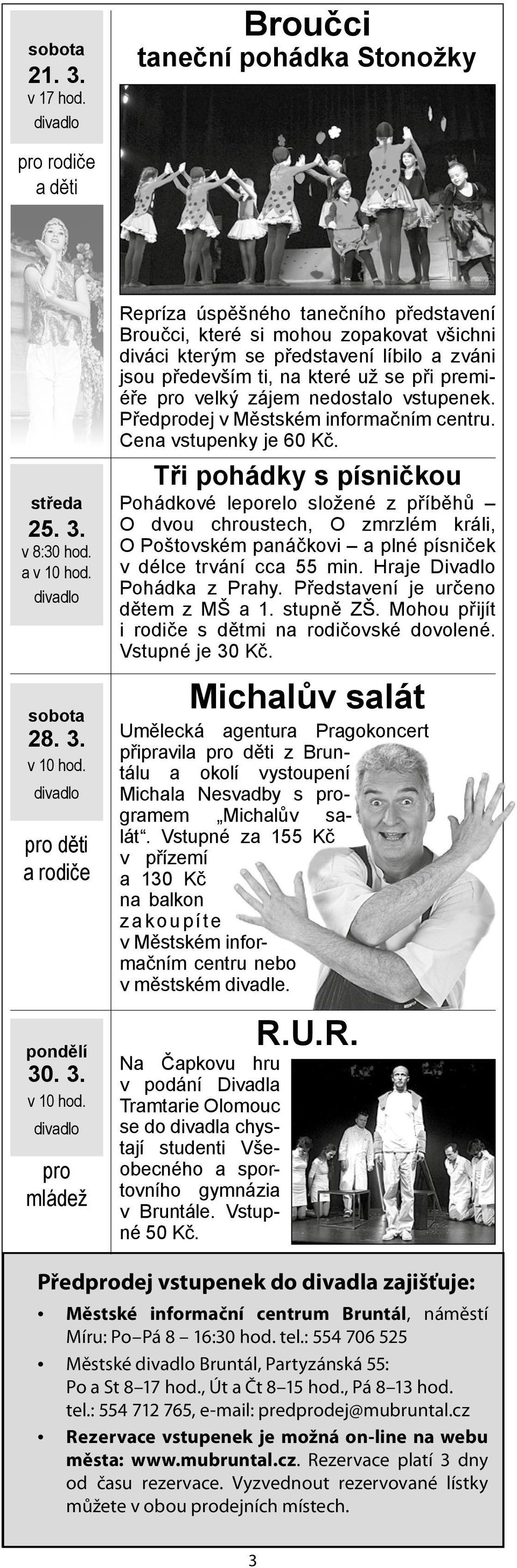 pro děti a rodiče pondělí 30. 3. v 10 hod.