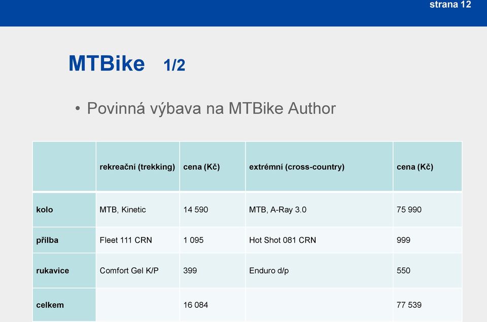 Kinetic 14 590 MTB, A-Ray 3.