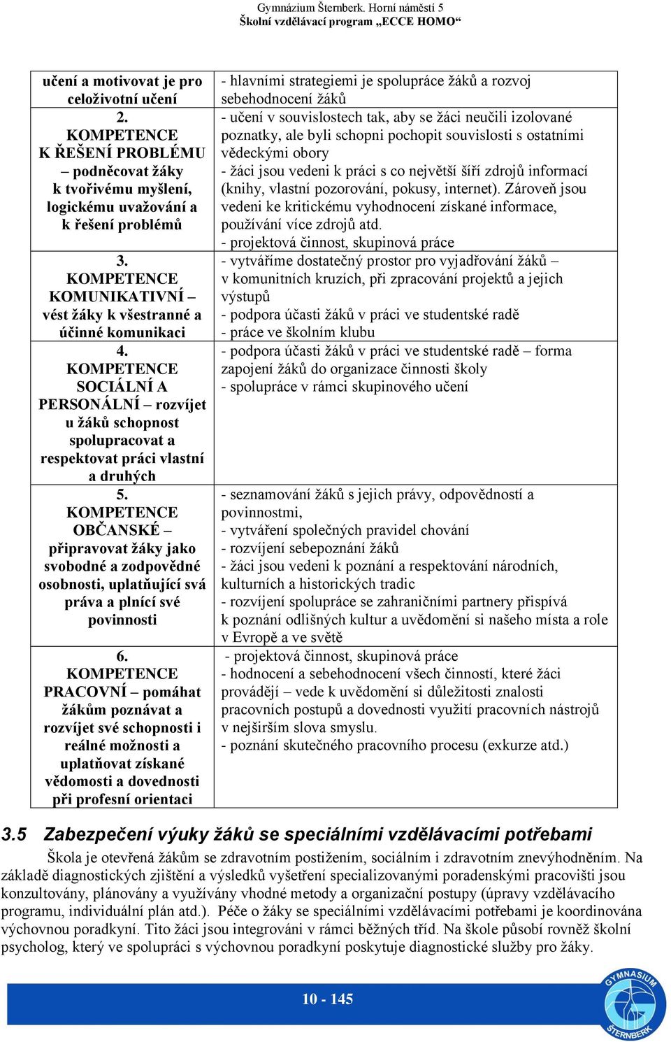 KOMPETENCE OBČANSKÉ připravovat žáky jako svobodné a zodpovědné osobnosti, uplatňující svá práva a plnící své povinnosti 6.