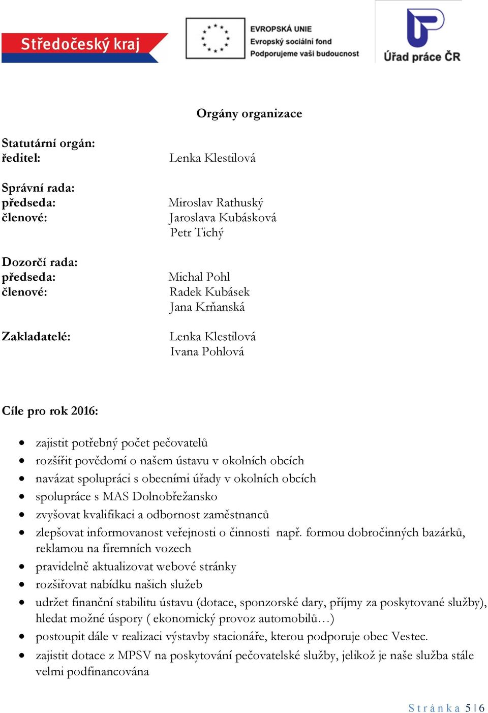 úřady v okolních obcích spolupráce s MAS Dolnobřežansko zvyšovat kvalifikaci a odbornost zaměstnanců zlepšovat informovanost veřejnosti o činnosti např.