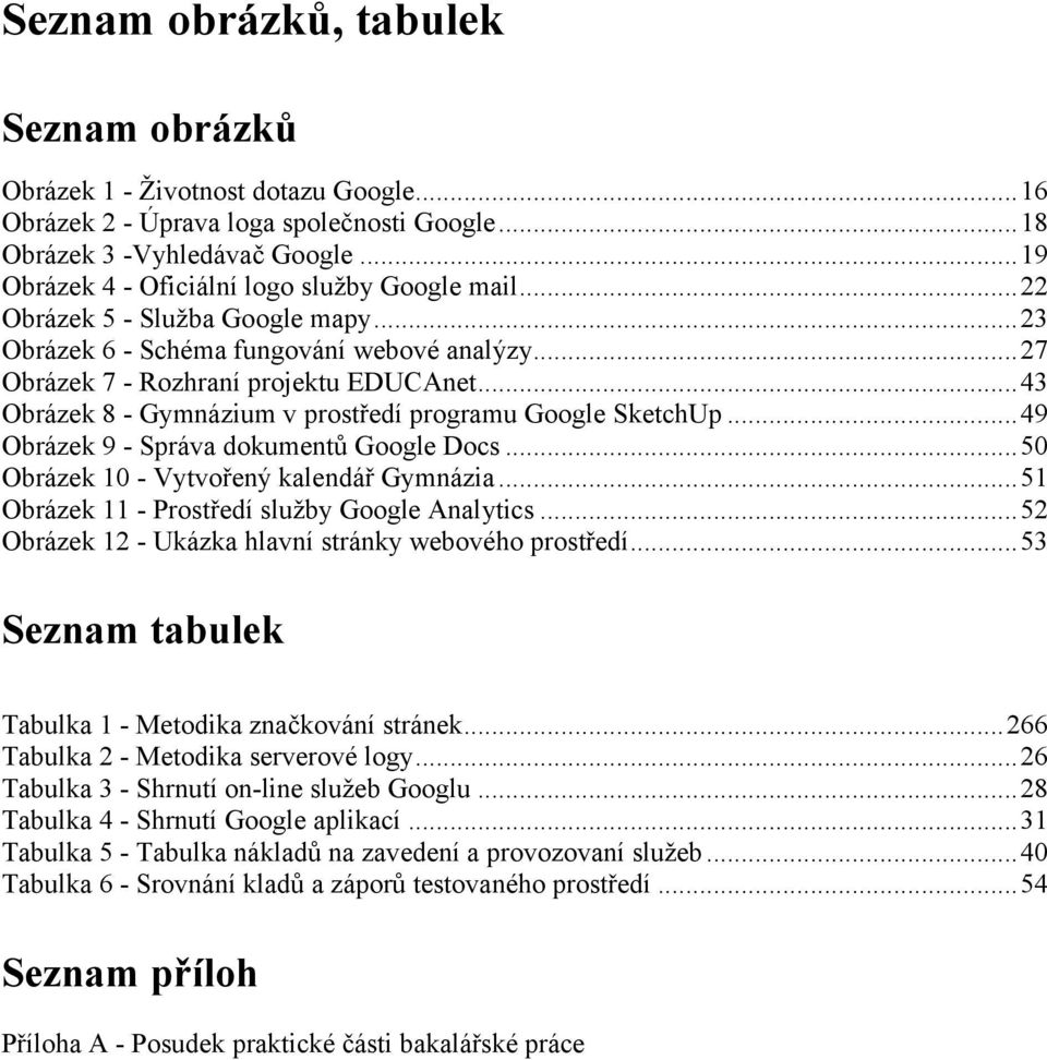 ..43 Obrázek 8 - Gymnázium v prostředí programu Google SketchUp...49 Obrázek 9 - Správa dokumentů Google Docs...50 Obrázek 10 - Vytvořený kalendář Gymnázia.