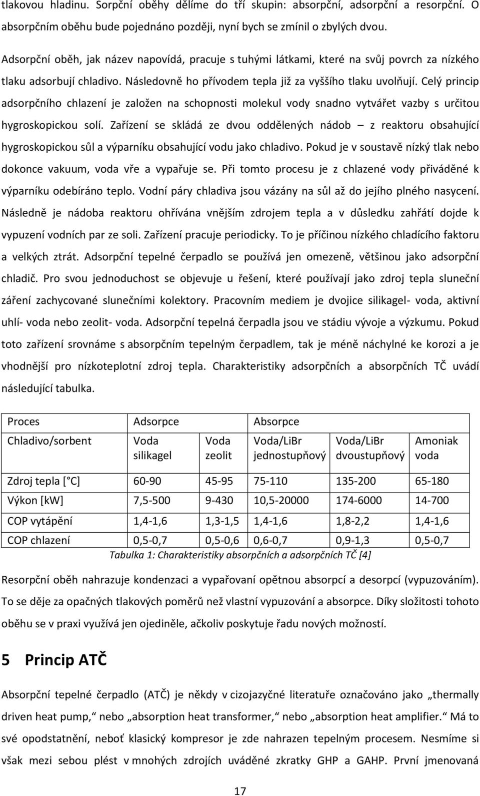 Celý princip adsorpčního chlazení je založen na schopnosti molekul vody snadno vytvářet vazby s určitou hygroskopickou solí.