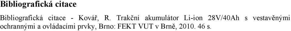 Trakční akumulátor Li-ion 28V/40Ah s