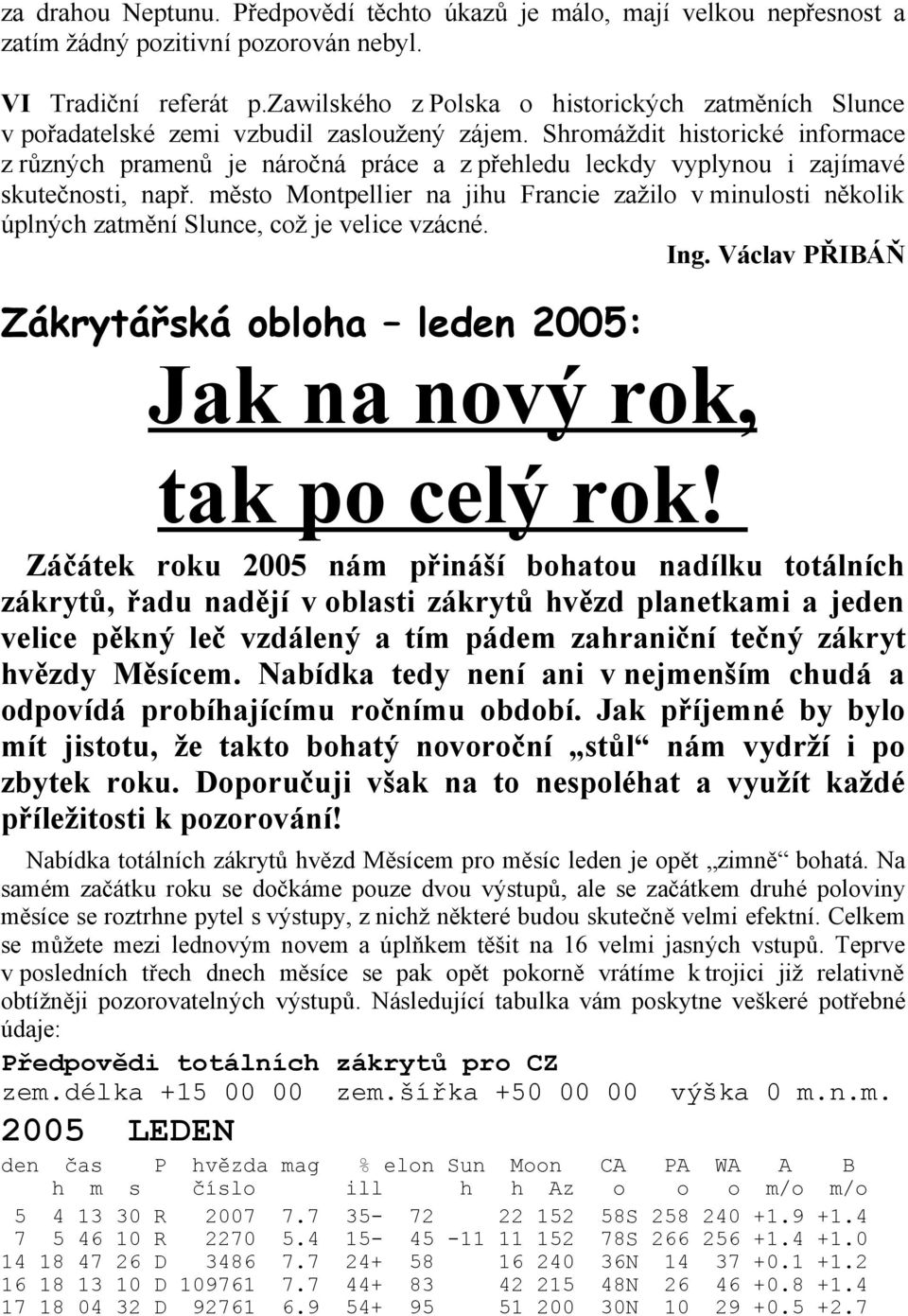 Shromáždit historické informace z různých pramenů je náročná práce a z přehledu leckdy vyplynou i zajímavé skutečnosti, např.