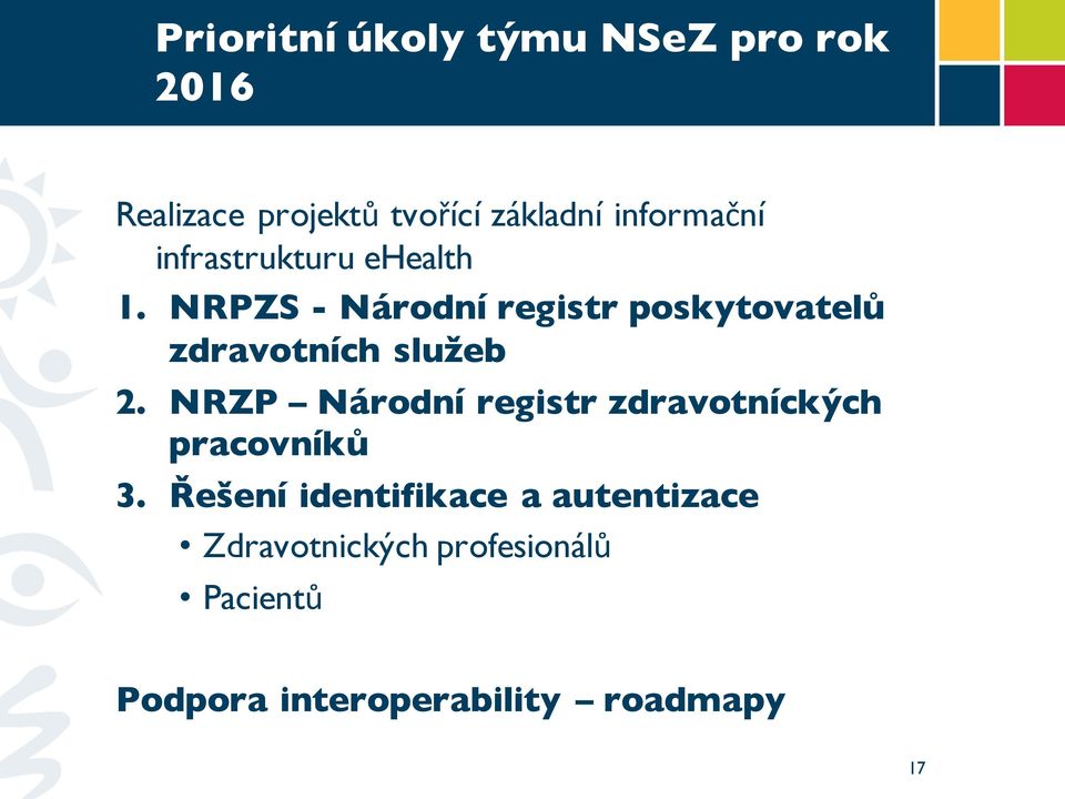 NRPZS - Národní registr poskytovatelů zdravotních služeb 2.