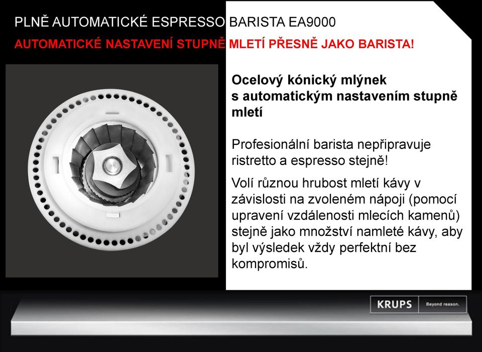 durability and consistency cup after cup Profesionální barista nepřipravuje ristretto a espresso stejně!