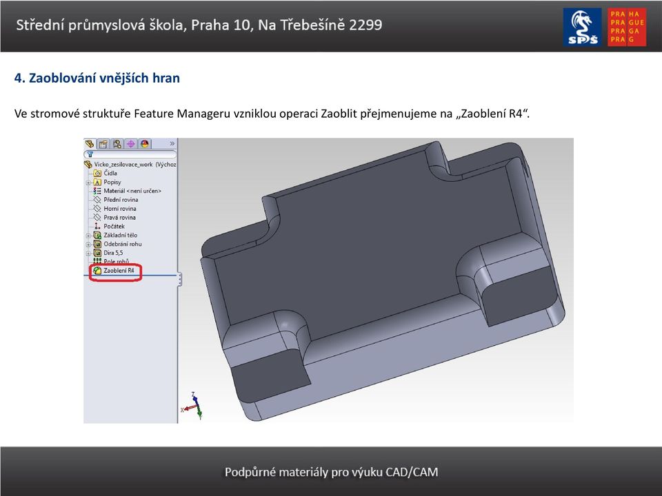 Manageru vzniklou operaci