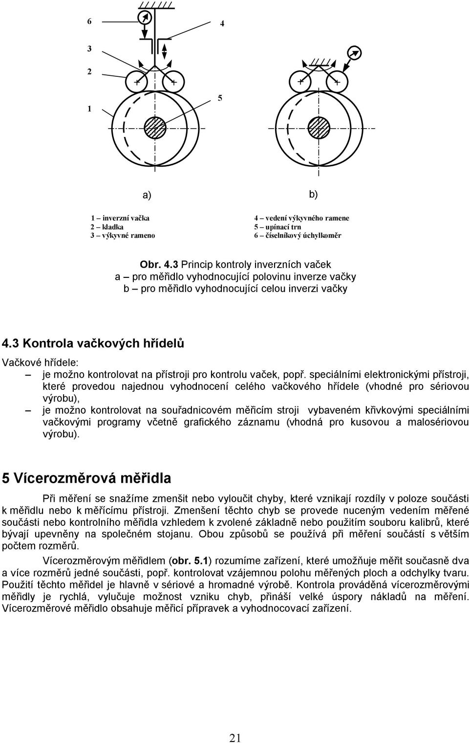 speciálními elektronickými přístroji, které provedou najednou vyhodnocení celého vačkového hřídele (vhodné pro sériovou výrobu), je možno kontrolovat na souřadnicovém měřicím stroji vybaveném