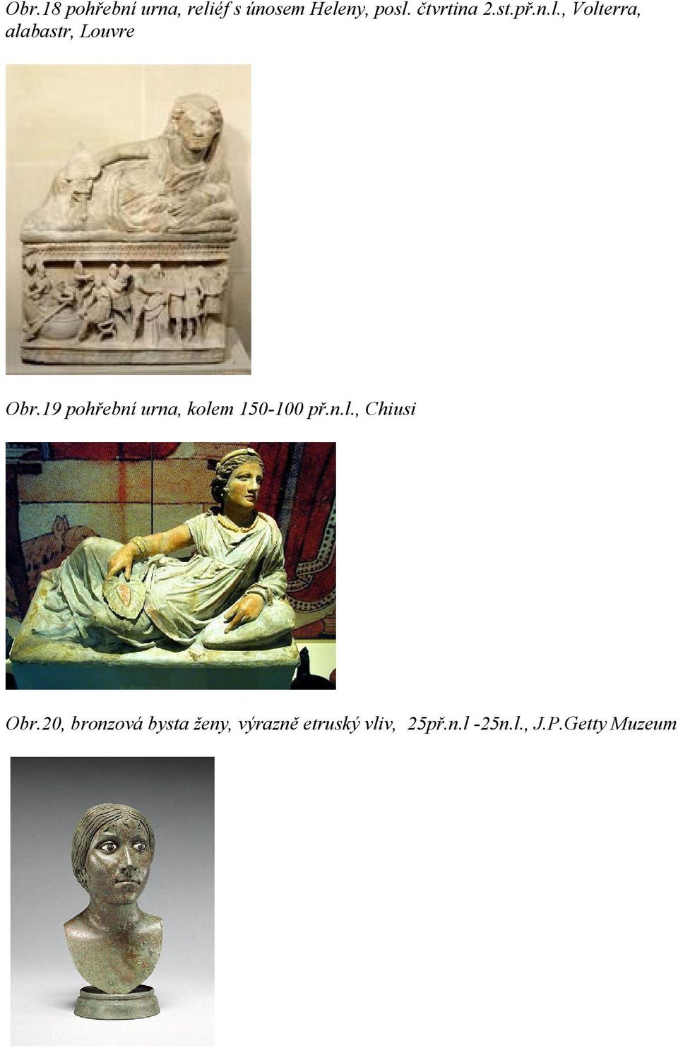 19 pohřební urna, kolem 150-100 př.n.l., Chiusi Obr.