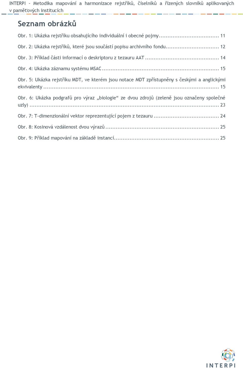 5: Ukázka rejstříku MDT, ve kterém jsou notace MDT zpřístupněny s českými a anglickými ekvivalenty... 15 Obr.