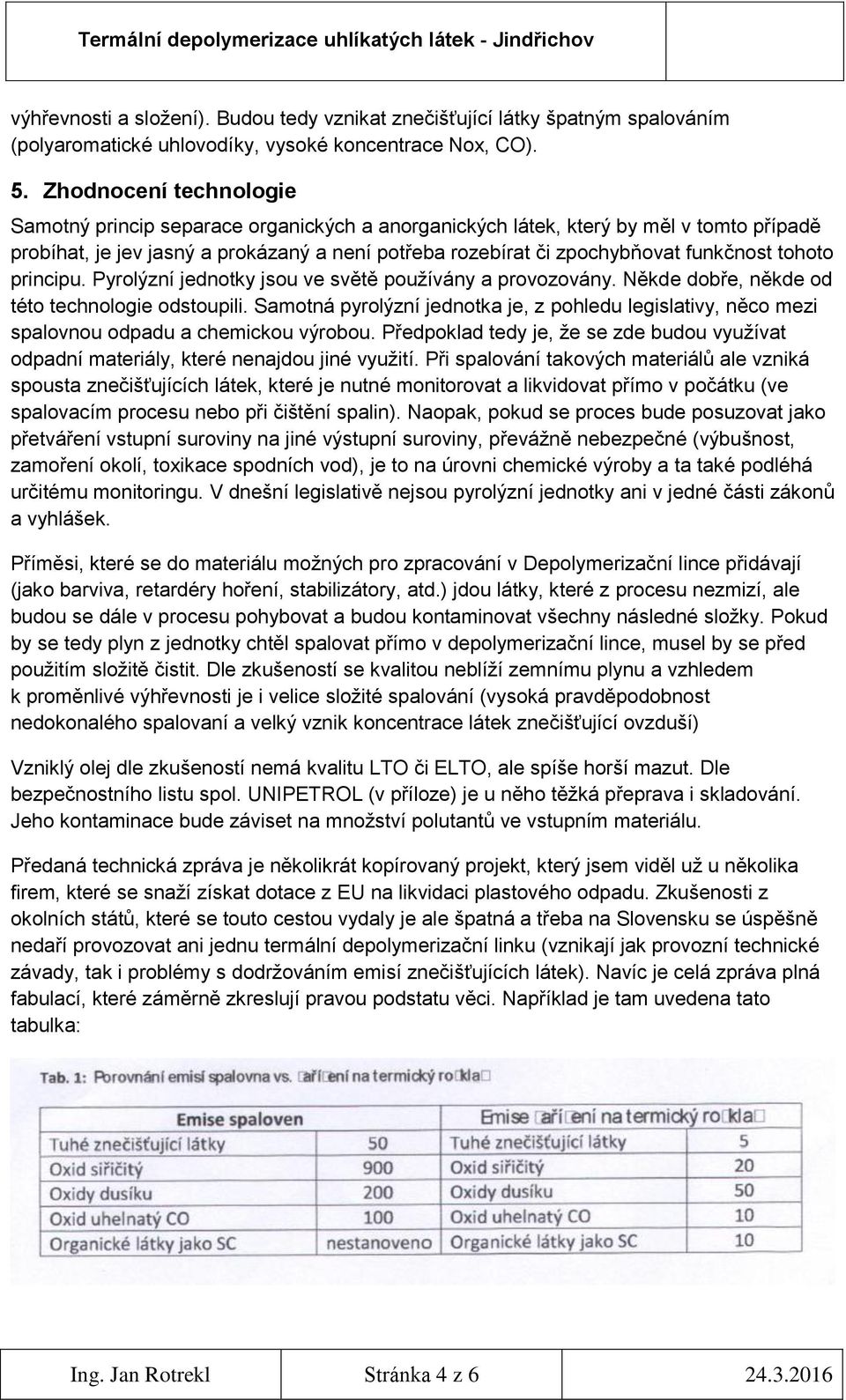 tohoto principu. Pyrolýzní jednotky jsou ve světě používány a provozovány. Někde dobře, někde od této technologie odstoupili.