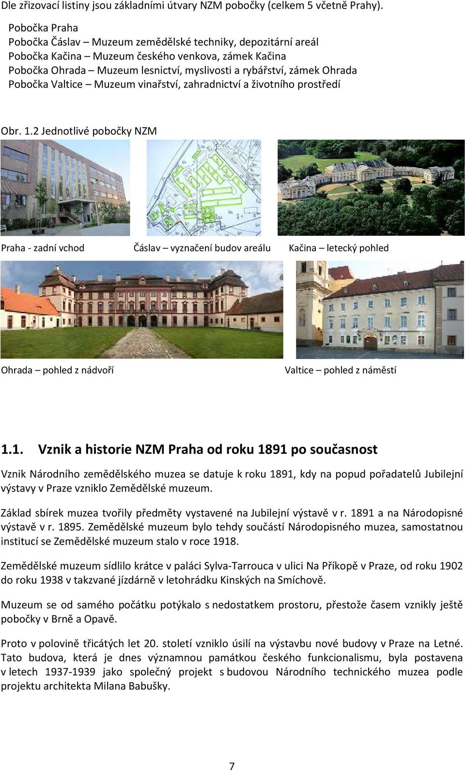 Pobočka Valtice Muzeum vinařství, zahradnictví a životního prostředí Obr. 1.