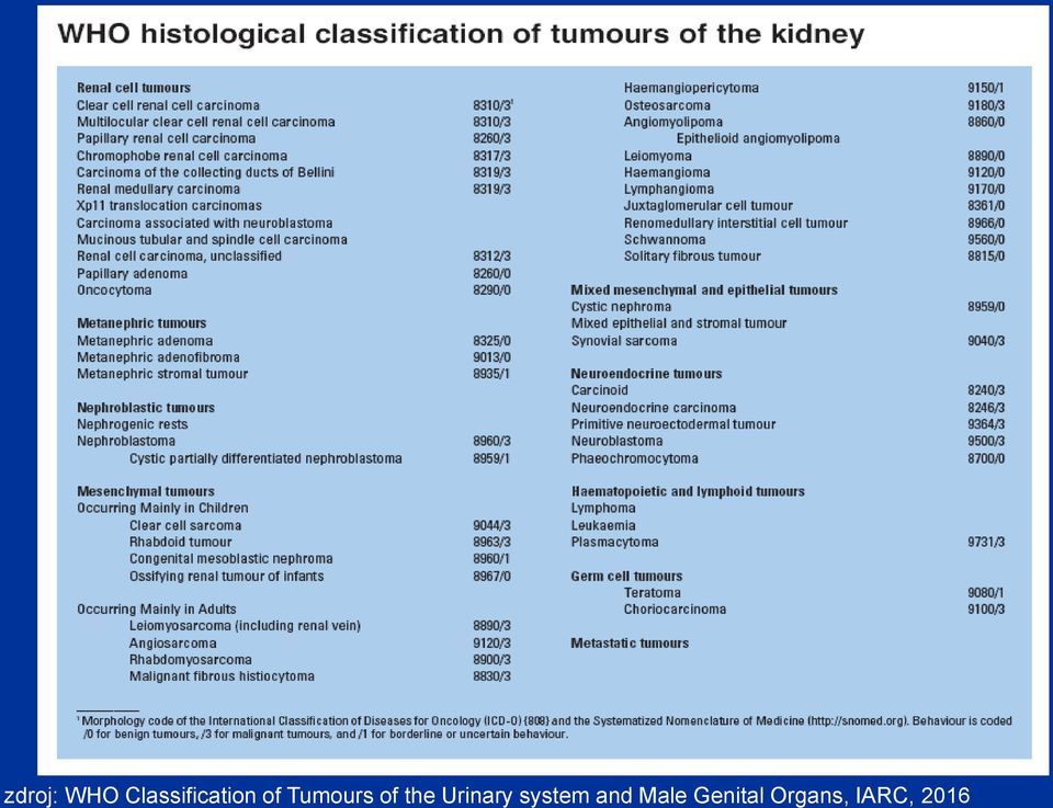 Tumours of the Urinary