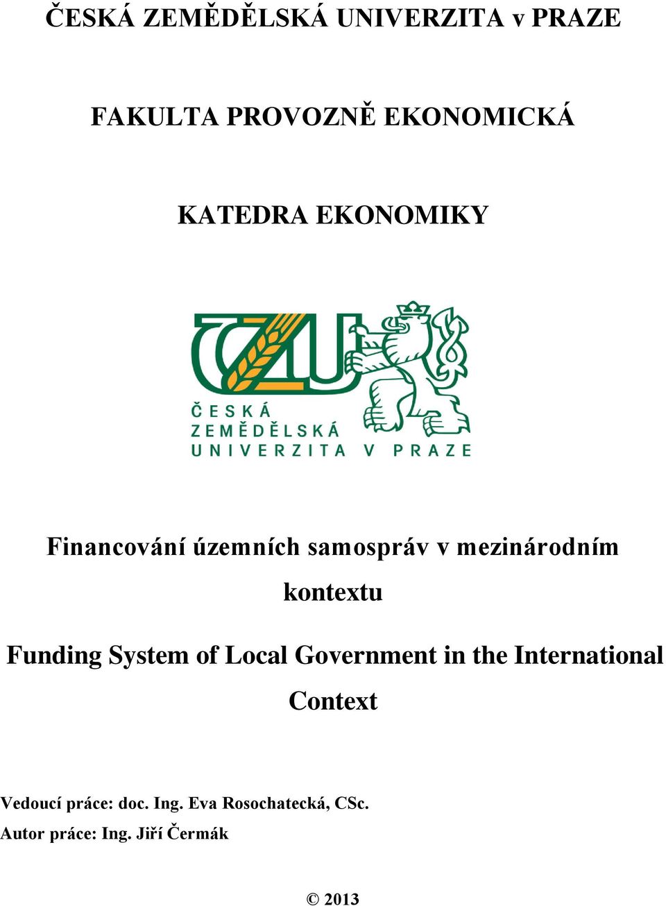 kontextu Funding System of Local Government in the International