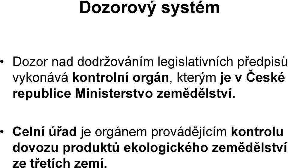 republice Ministerstvo zemědělství.