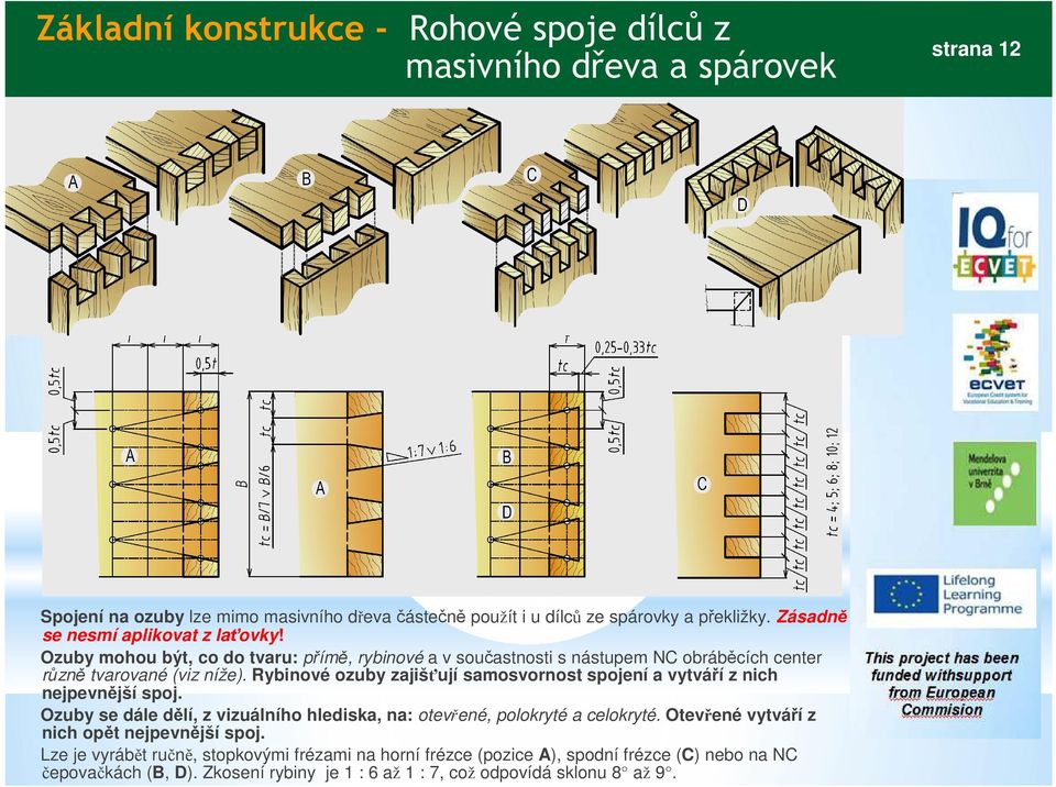 Rybinové ozuby zajišťují samosvornost spojení a vytváří z nich nejpevnější spoj. Ozuby se dále dělí, z vizuálního hlediska, na: otevřené, polokryté a celokryté.