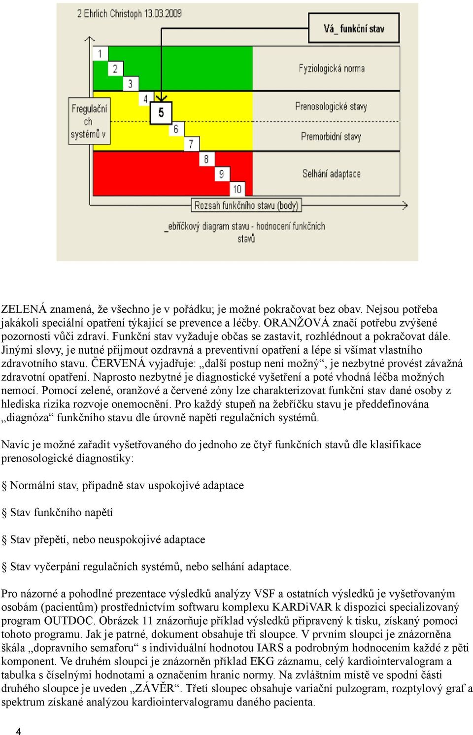 ČERVENÁ vyjadřuje: další postup není možný, je nezbytné provést závažná zdravotní opatření. Naprosto nezbytné je diagnostické vyšetření a poté vhodná léčba možných nemocí.