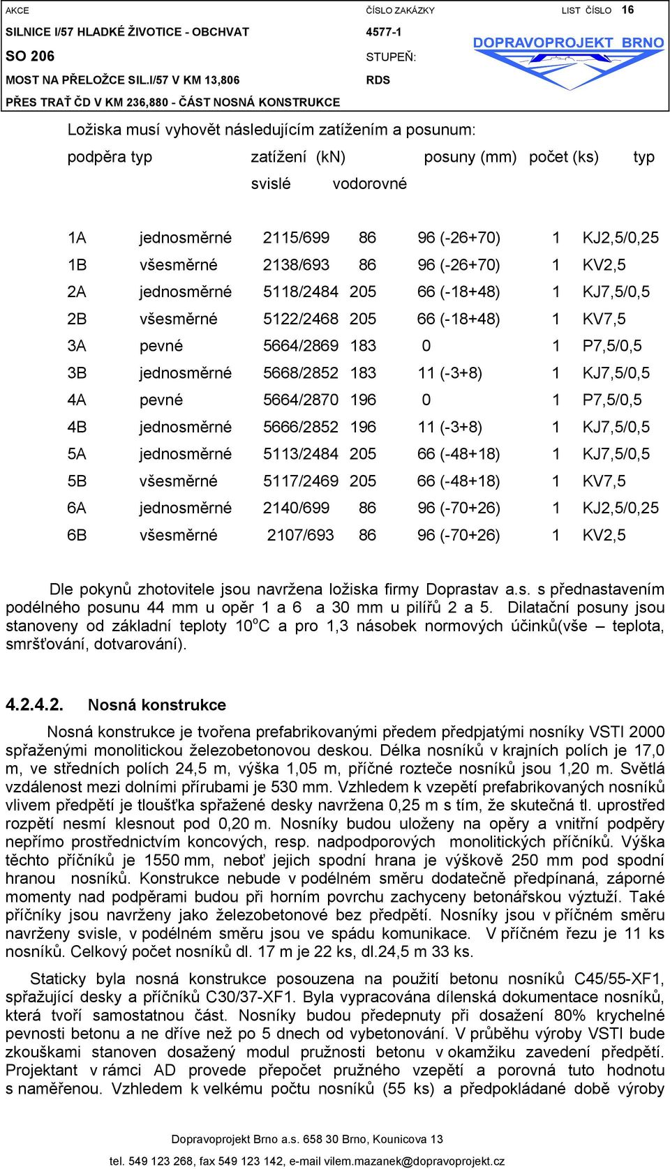 jednosměrné 5668/2852 183 11 (-3+8) 1 KJ7,5/0,5 4A pevné 5664/2870 196 0 1 P7,5/0,5 4B jednosměrné 5666/2852 196 11 (-3+8) 1 KJ7,5/0,5 5A jednosměrné 5113/2484 205 66 (-48+18) 1 KJ7,5/0,5 5B