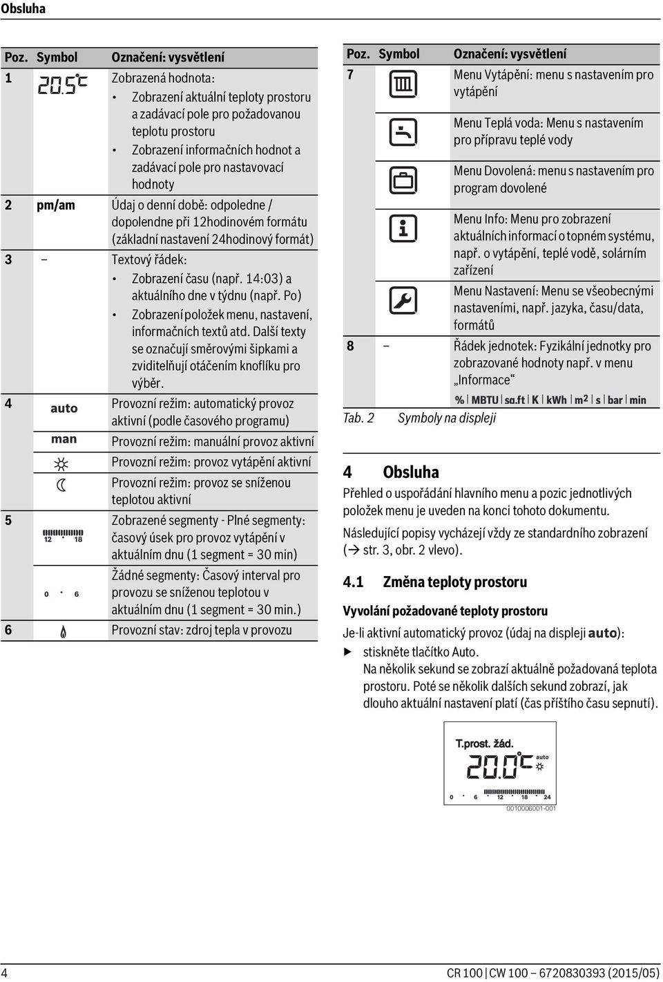 hodnoty 2 pm/am Údaj o denní době: odpoledne / dopolendne při 12hodinovém formátu (základní nastavení 24hodinový formát) 3 Textový řádek: Zobrazení času (např. 14:03) a aktuálního dne v týdnu (např.