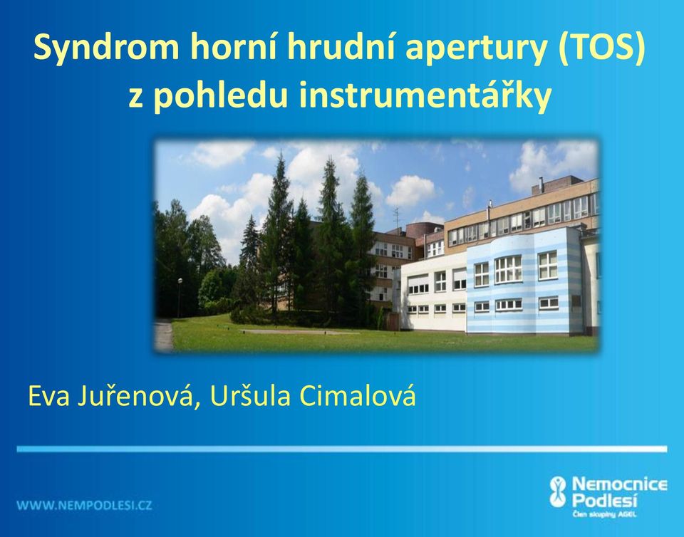 pohledu instrumentářky