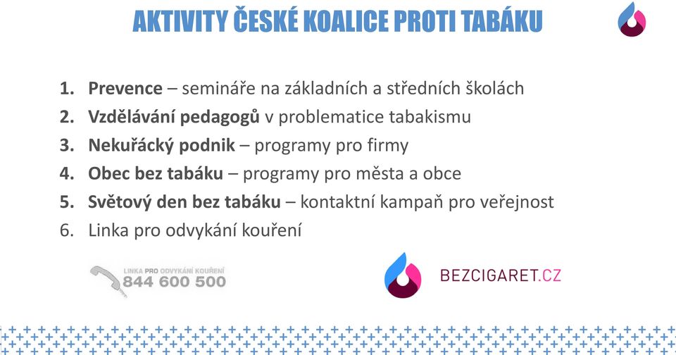 Vzdělávání pedagogů v problematice tabakismu 3.