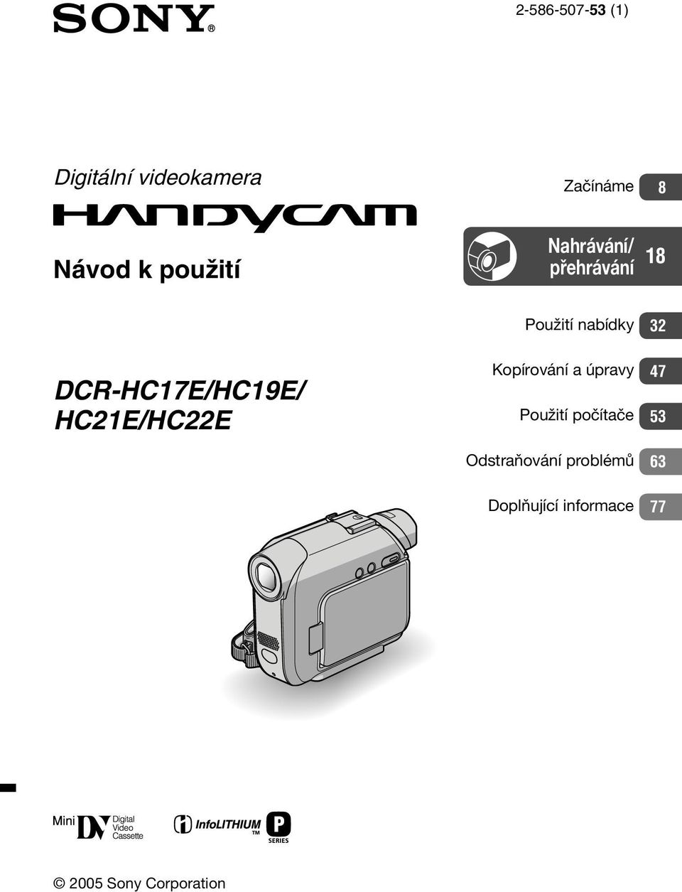 Použití nabídky Kopírování a úpravy Použití počítače