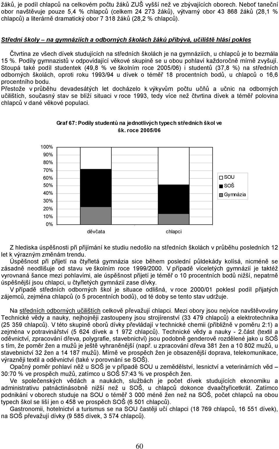 Střední školy na gymnáziích a odborných školách žáků přibývá, učiliště hlásí pokles Čtvrtina ze všech dívek studujících na středních školách je na gymnáziích, u chlapců je to bezmála 15 %.