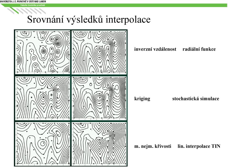 funkce kriging stochastická