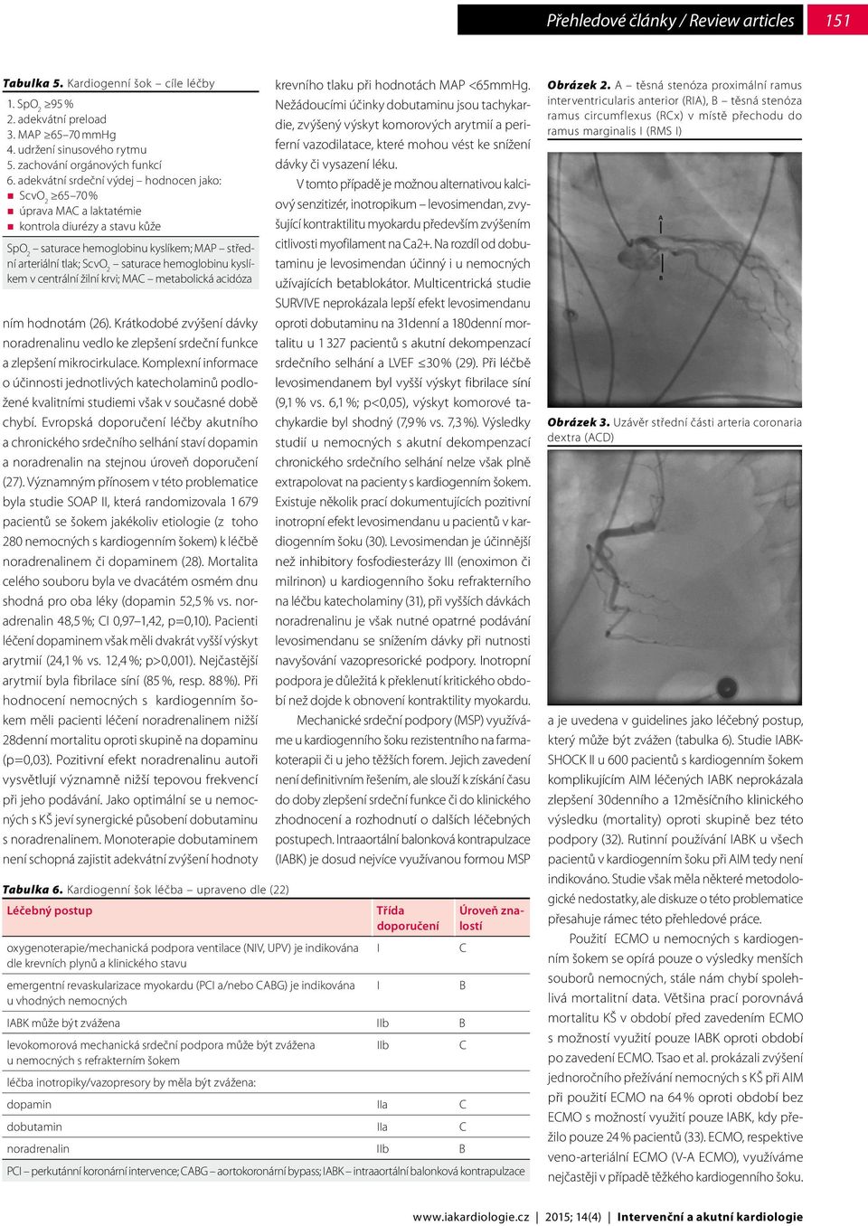 hemoglobinu kyslíkem v centrální žilní krvi; MAC metabolická acidóza ním hodnotám (26). Krátkodobé zvýšení dávky noradrenalinu vedlo ke zlepšení srdeční funkce a zlepšení mikrocirkulace.