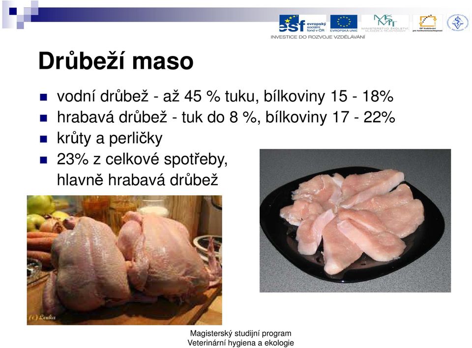 8 %, bílkoviny 17-22% krůty a perličky