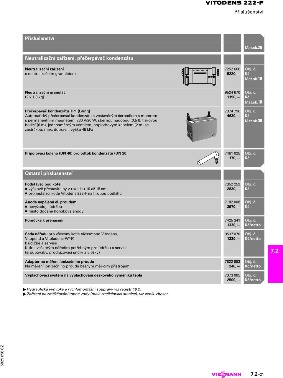 přečerpávač kondenzátu s vestavěným čerpadlem s motorem s permanentním magnetem, 230 V/20 W, sběrnou nádobou (0,5 l), tlakovou hadicí (6 m), jednosměrným ventilem, poplachovým kabelem (2 m) se