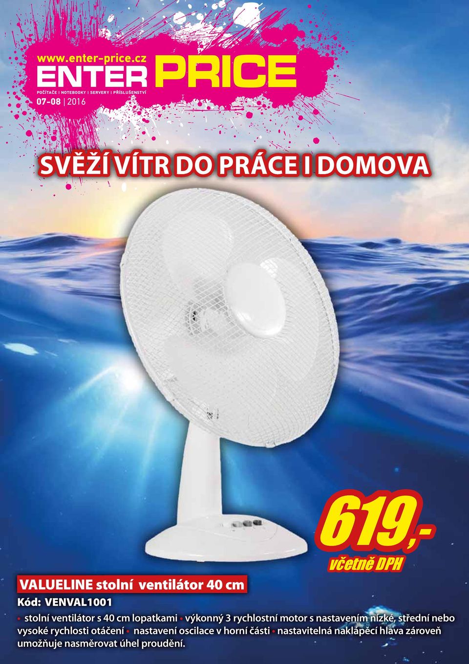 rychlostní motor s nastavením nízké, střední nebo vysoké rychlosti otáčení nastavení