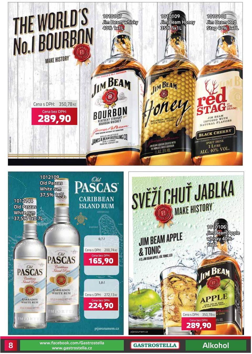 rum 37,5% 1012144 Old Pascas White rum 37,5% 1x0.