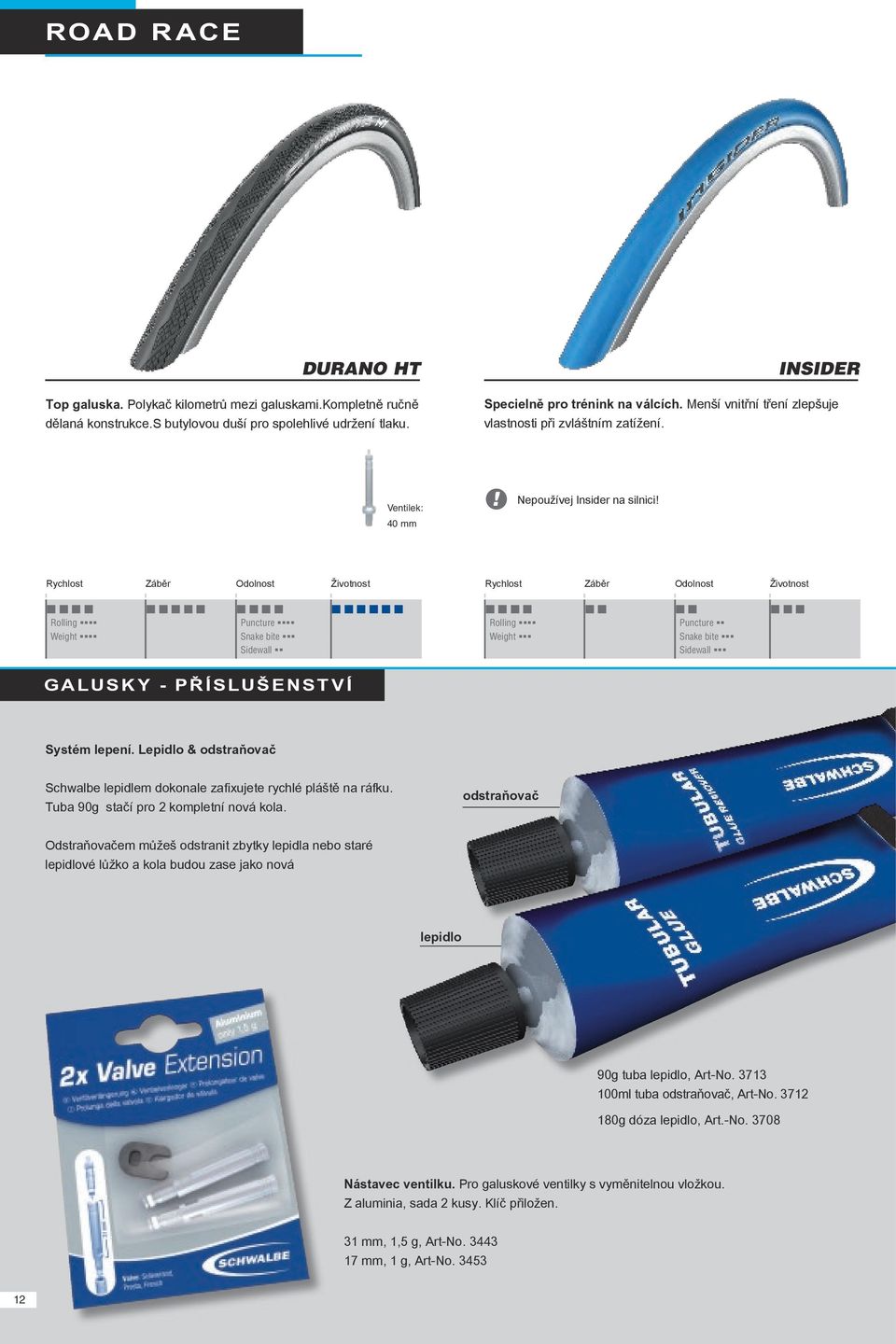 Rolling Puncture Weight Snake bite Sidewall Rolling Puncture Weight Snake bite Sidewall GALUSKY - PŘÍSLUŠENSTVÍ Systém lepení.