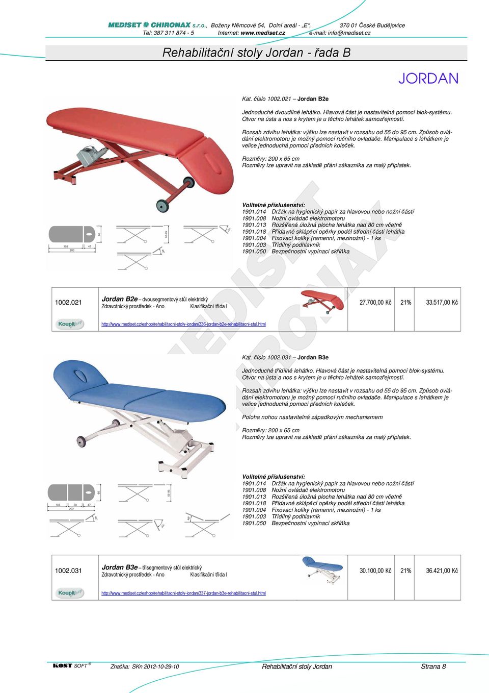 Manipulace s lehátkem je velice jednoduchá pomocí předních koleček. Rozměry: 200 x 65 cm Rozměry lze upravit na základě přání zákazníka za malý příplatek. 1901.