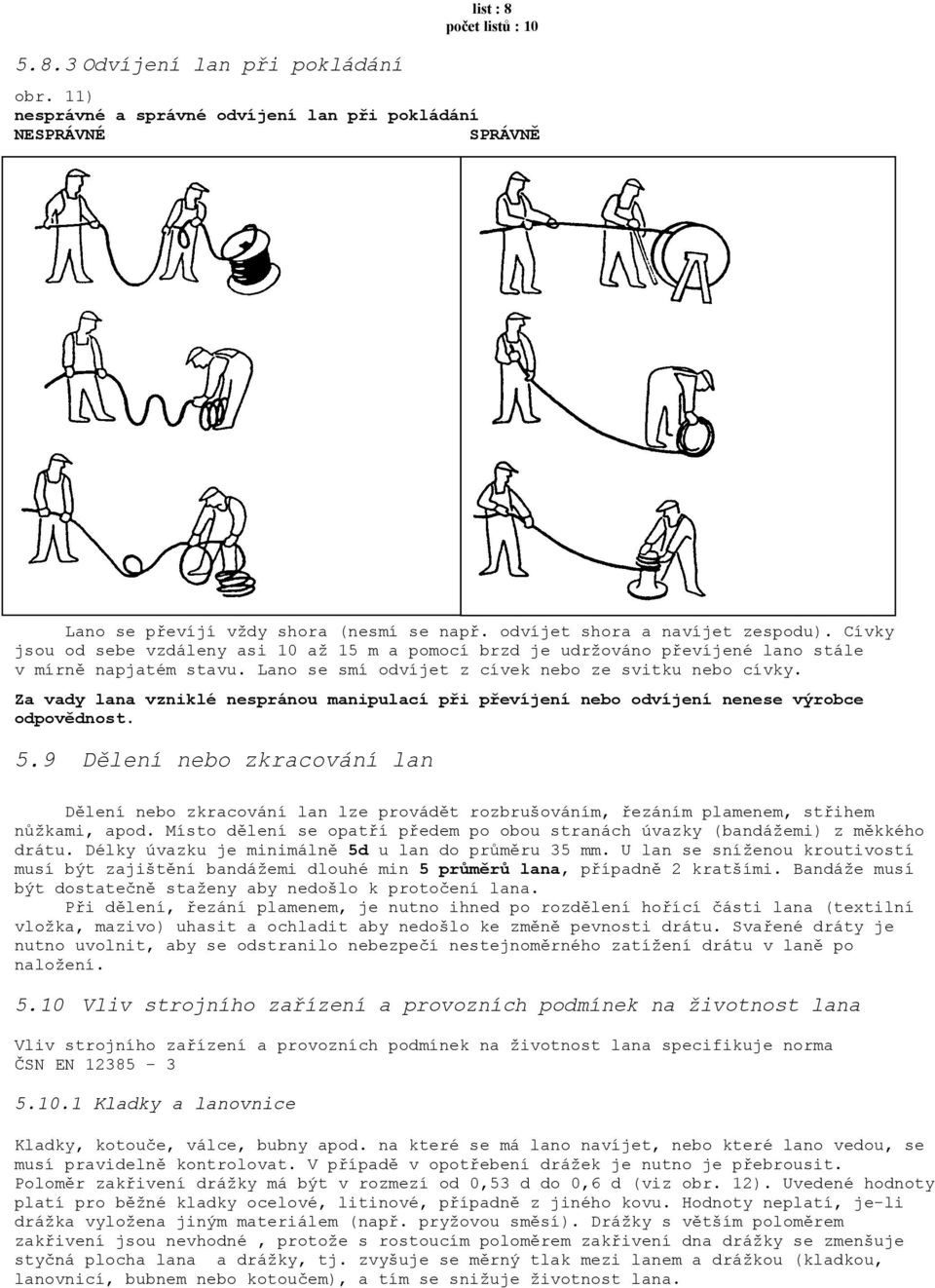 Za vady lana vzniklé nespránou manipulací při převíjení nebo odvíjení nenese výrobce odpovědnost. 5.